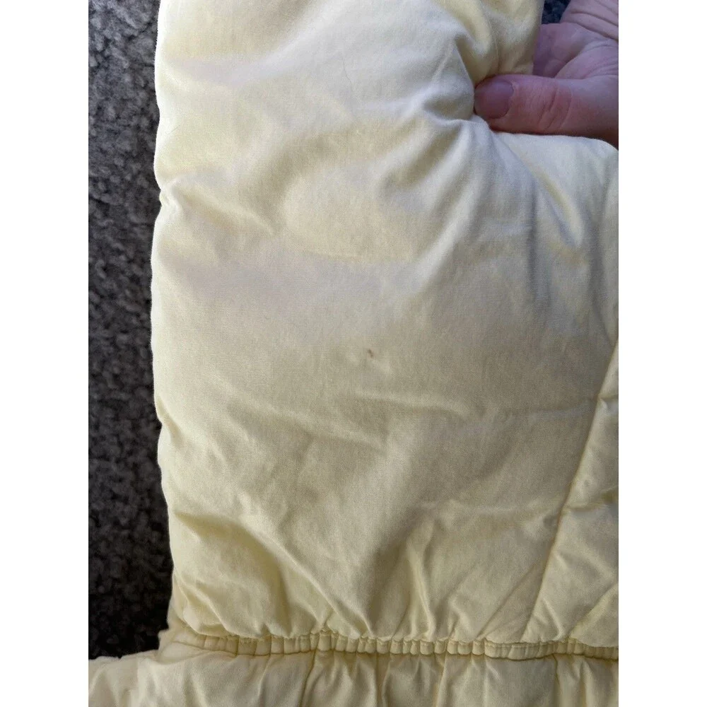 VTG Quiltex Baby Snow Suit 9-12 MONTHS Yellow W/ Cat & Hot Air Balloon 80s-90s